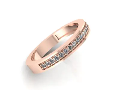 Jewelry Diamond Ring 3D print model get