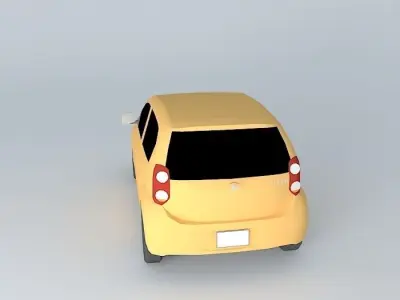 2010 Daihatsu Boon Low Poly Free 3D model