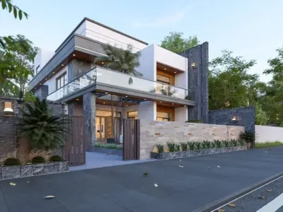 Villa Exterior Model 3D model