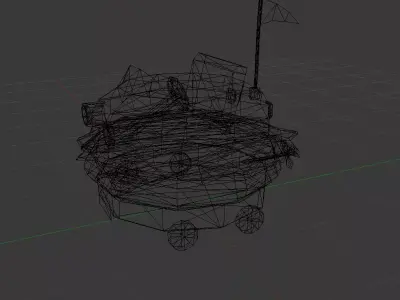 The Patty Wagon Low-poly 3D model