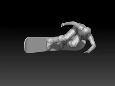 snowboard boy 2 3D print model