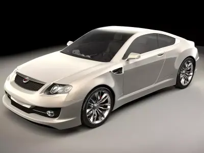 Generic sports car 02 3D model