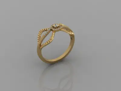 Gold Ring 3D print model
