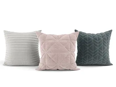 Decorative Pillows v002 3D model