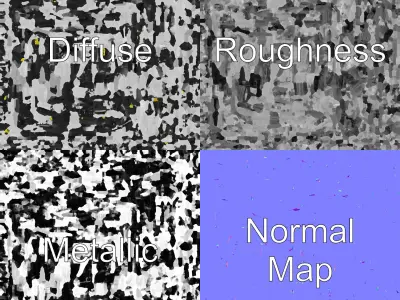 Universal Scaffold Ladder model pack with dynamic height adju... Low-poly 3D model