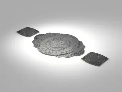 The WWE Intercontinental Championship Belt 3D print model