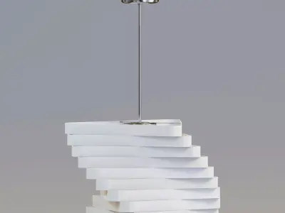 Modern geometric lamp 3D model