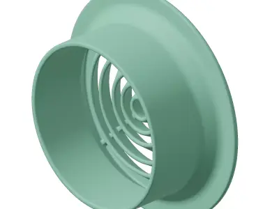 Plastic Round Air Conditioning Vent Toy 3D model