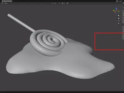 Melting Round Lollipop 3D print model