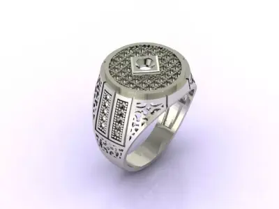 Gents Ring  - STL READY FILES  3D print model