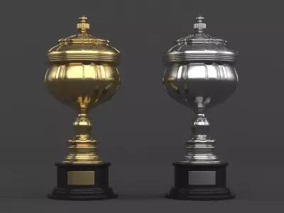 Cups Trophy 3D model 4