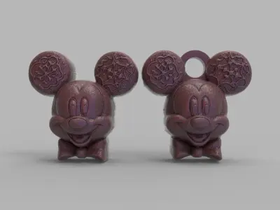 micky mouse cookie treedecor  3D print model