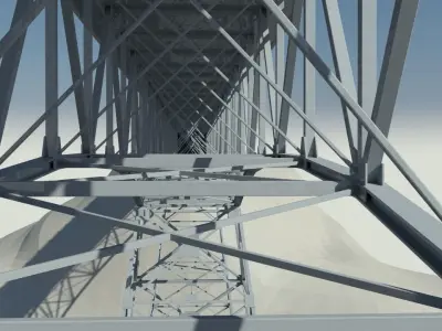 Metal bridge 2 3D model
