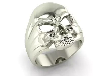 SKULL RING size 8 USA and 12 USA 3D print model