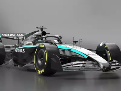 Mercedes F1 W16 2025 Formula 1 car PBR 3D model