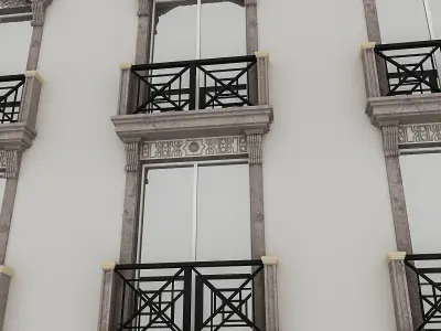 Window Frame 04 Low-poly 3D model