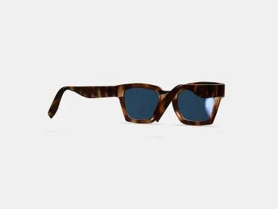 Sonia Sunglasses in Oak Barrel 3D model