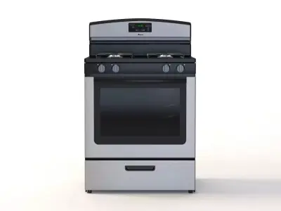 Amana 5 1 Cu Ft Gas Oven Range With Sealed Gas Burners   3D model