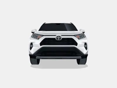 Toyota RAV4 2019 Low-poly 3D model