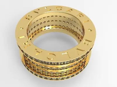 Bulgari Ring 3D print model