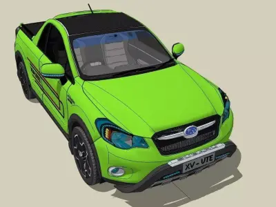 Subaru XV-Ute 2013 Low-poly 3D model
