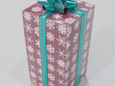Gift boxes - 3D - free Free low-poly 3D model