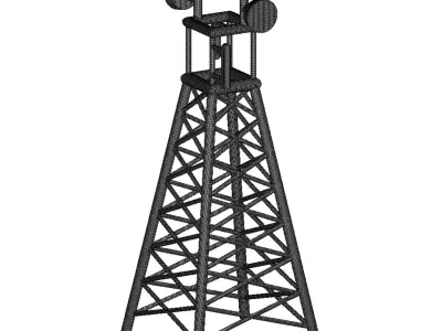 Premium Telecommunication Tower 3D print model