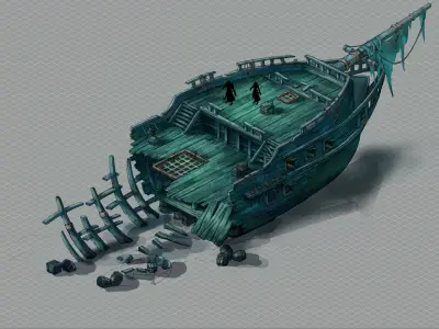 Game Shipwreck - Shipwreck 03 3D model