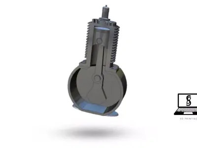 Simplified Engine System 3D print model