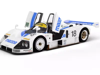 Mazda 787B 15 Racing 1991 HQ 3d model 3D model