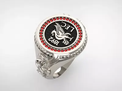 England Premier League Champions Liverpool Ring  3D model