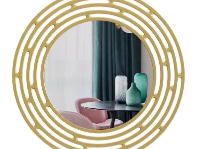 Decorative Mirror LABYRINTH D1000 Cazarina Interiors 3D model