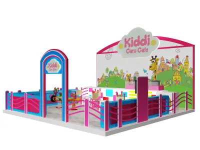 Booth Exhibition Stand a395b 3D model