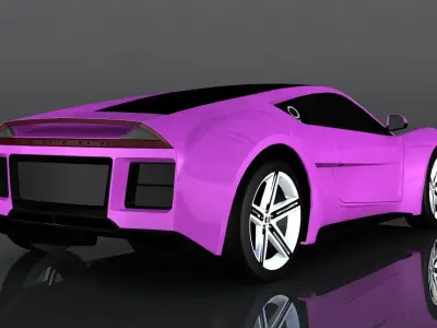 Saleen S5S Low-poly 3D model