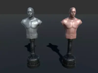  Punching Bag Low-poly 3D model