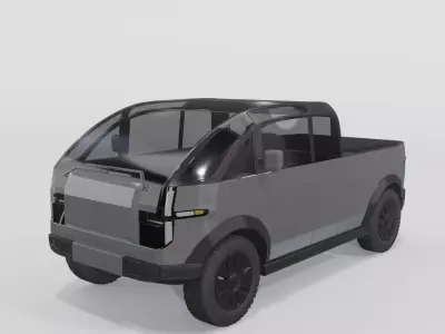 Canoo Pickup Grey 3D model