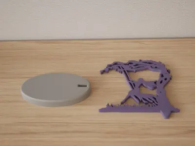 TREE GIRL DESK DECORATION Free 3D print model