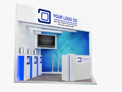 Booth Exhibition Stand a566a 3D model