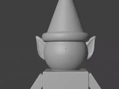 Blocky Buddy Elf 3D print model