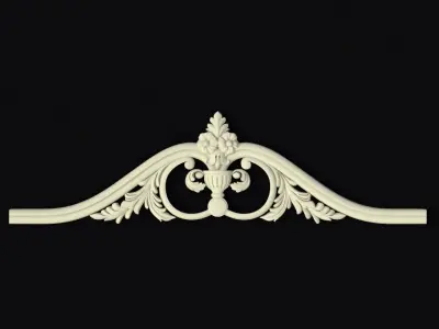Central decor ornament for furniture 3D model 341