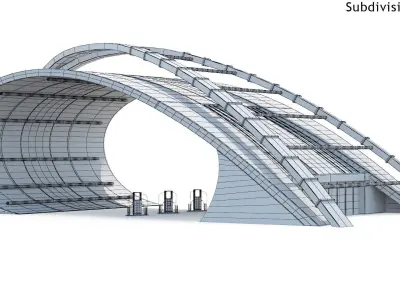 Electric Vehicle Charging 3D Model Pack