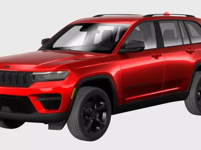 Jeep grand cherokee 2023  Low-poly 3D model