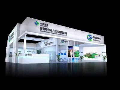 Booth - Area - 15X15-3DMAX2009-04 3D model