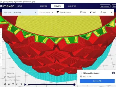 Hexagon flower pot 3D print model