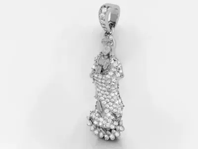 Buddha Guan Yin Pendant 3D print model