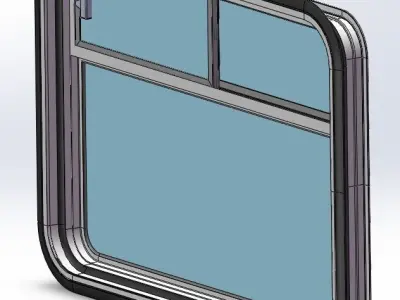 window in car 3D model