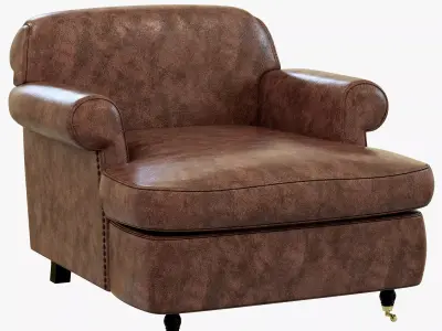 Baxter CHARLOTTE LONGE ARMCHAIR 3D model