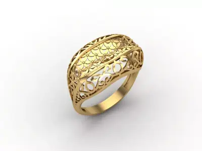Plain Ring Women Ready STL 3DM Models Womens Rings 3D models 3D print model 51