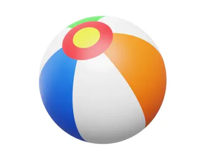 Beach Ball 3D model get