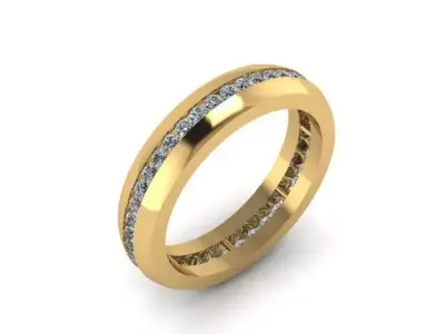 band ring for daimond Free 3D print model